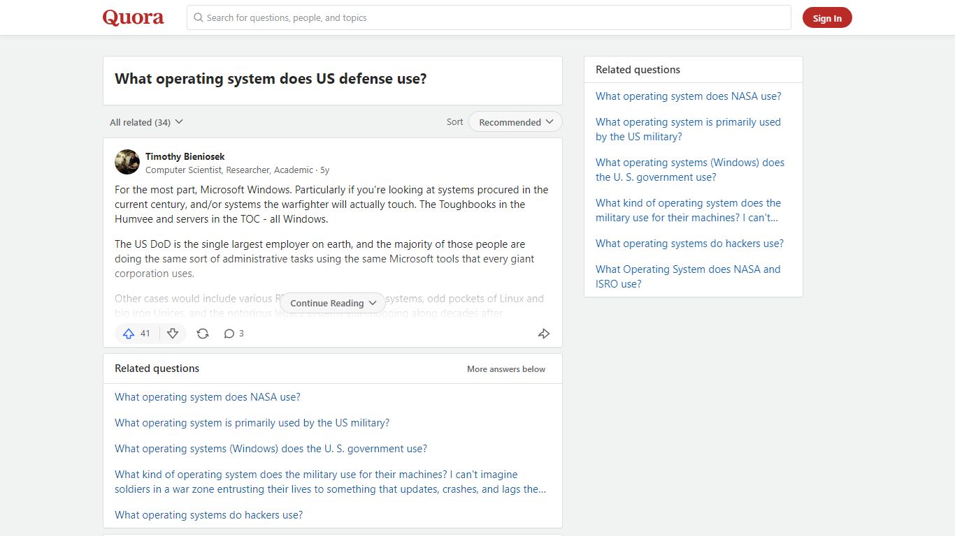 What operating system does US defense use? - Quora